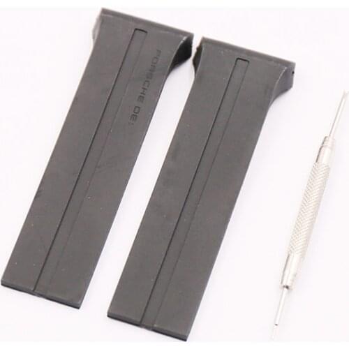 Watch accessories rubber strap For Porsche men and women outdoor sports waterproof silicone strap P6750