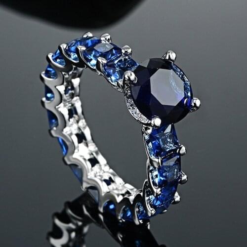 Blucome New Arrival Women Wedding Rings Bridal Accessories Brand Copper Anel Aneis AAA Zircon Ring For Women Bridal bijuteriras