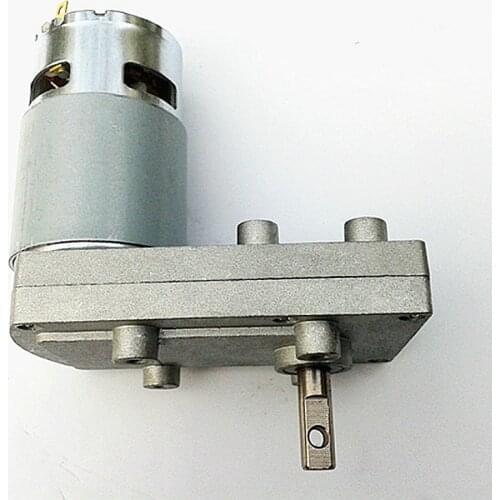 15 - 80 RPM High Speed DC Worm Geared Motor Micro Gear Motor 6V/12V/24V Reduction Gear Motor High Torque Low Energy Consumption