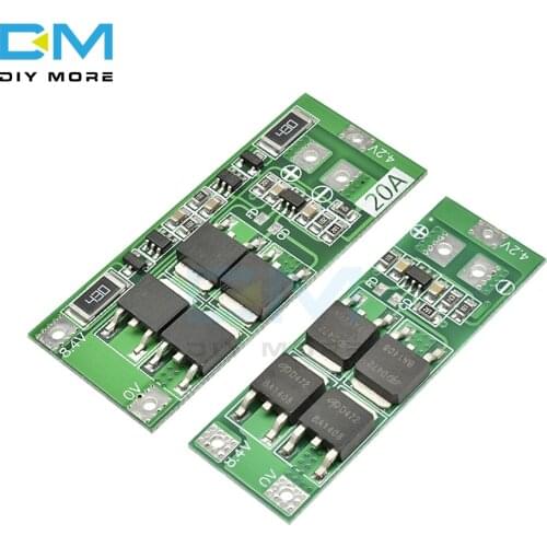 2S 10A 20A 7.4V 8.4V 18650 Polymer Lithium Battery Protection BMS Board Standard Balance Module Diy Electronic