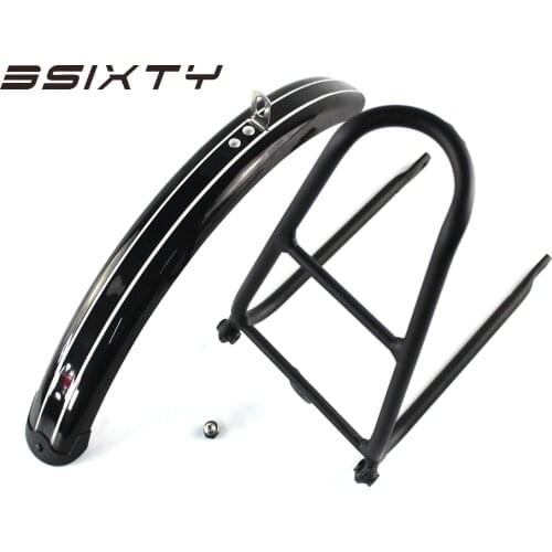 3SIXTY Bicycle Fender for Brompton Bike Front & Rear Mudguard Fender Kit with Q Rack