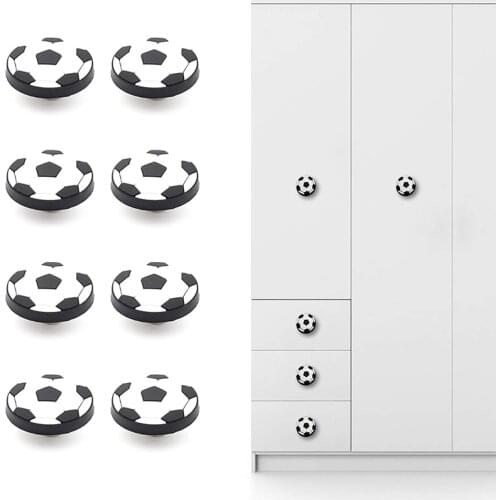 5/4/3/2/1Pcs Soccer Drawer Knobs Soft Drawer Knobs Handle Football Shape Knobs for Kids Room Cupboard Drawer Wardrobe Handles