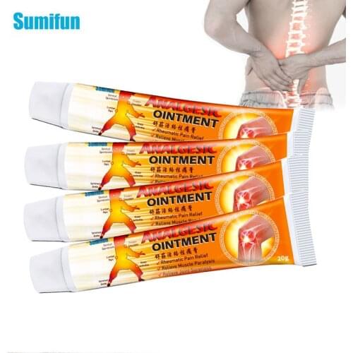 5Pcs Knee Joints Analgesic Ointment Rheumatoid Arthritis Neuralgia Back Shoulder Muscle Pain Relief Cream Herbal Medical Plaster