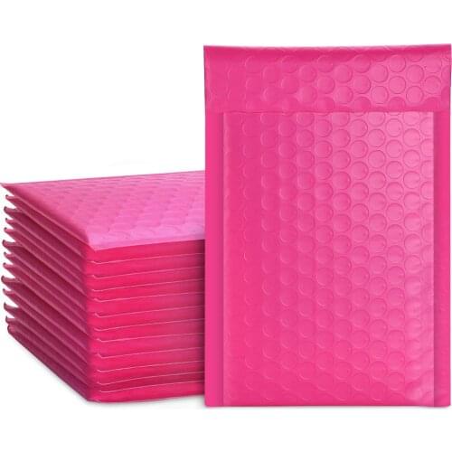 50PCS Bubble Envelope Lined Envelope Pearl Film Gift Envelope Book and Magazine Lined Envelope Self-Styl Rose Mailer packag