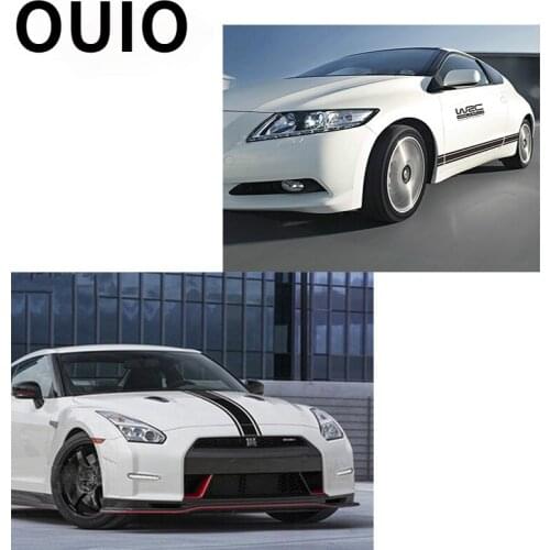 Car Stickers WRC Stripe Vinyl Racing Sports Decal for VW Golf Kia Rio 3 4 Chevrolet Cruze Auto Accessories Decoration Hood Cover