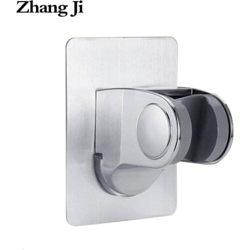 Zhang Ji Traceless Bathroom Accessory Adjustable Self-adhesive Shower Head Holder Hooks Rustproof Durable Shower Holder No drill