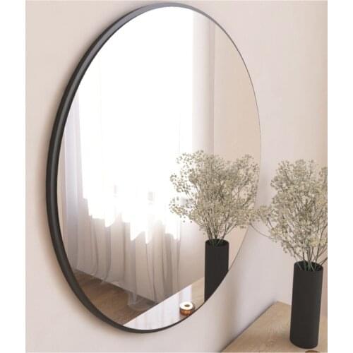 Decorative Black Round Wall Mirror 58 cm framed decoration home accessories bathroom salon quality modern rodajlı quality