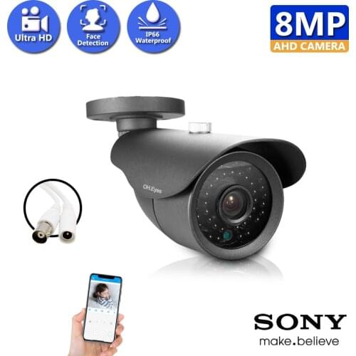 AHD Camera 4K 8MP Face Detection HD Security Surveillance High Definition Outdoor Waterproof CCTV Infrared Night Vision Home
