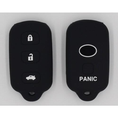 KAPU Silicone Car Key Cover for Toyota Corolla Rav4 Camry 70 Prado RAV 150 3 Button Key Case Holder Accessories Shell