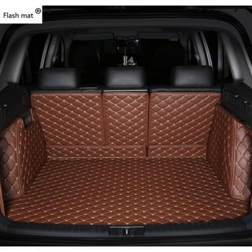 Flash mat leather Car Trunk Mats for BYD F0 F3 F3R G3 G3R L3 F6 G6S6 E6 E6 M6 SURUI SIRUI CUSTOM car accessories cargo liner