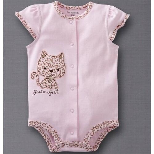 Leopard Baby Bodysuits 100% Cotton baby girl clothes body bebe menina jumpsuit months newborn tops shirt