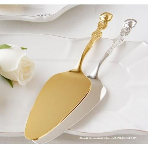 Rose Cake shovel Server Gold / Silver stainless steel Japan-made cutlery stylish kitchen