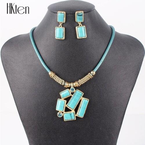 MS17229 Fashion Jewelry Sets Womans Necklace Earring Set 5Colors Bridal Jewelry Christmas Gifts New Arrival