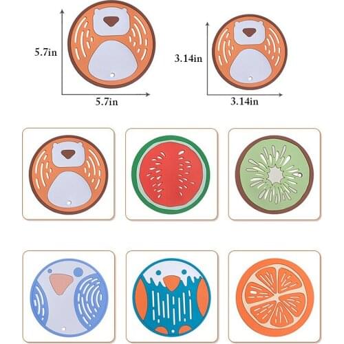 Cartoon Silicone Trivet Mat Cute Parrot Hedgehog Eagle Fruit Coaster Mat Hot Pot Holder Tableware Placemat Home Coffee Pads