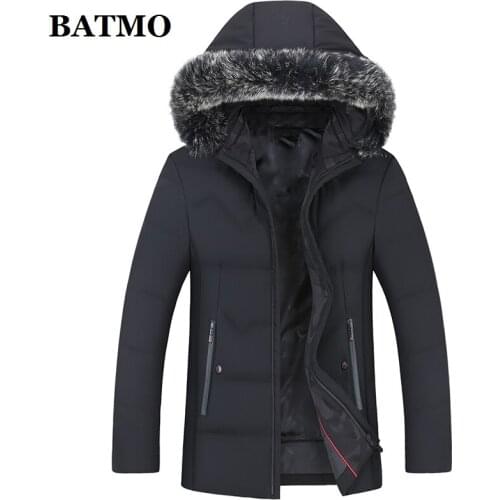 BATMO 80% white duck down hooded jackets men,mens winter hooded jackets,hooded coat men,88025