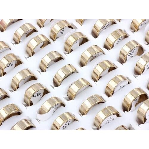 Wholesale Bulk Lots 25Pcs Men Gothic favor Cross Christian Prayer Stainless Steel Gold Mans Ring Xams Band Style Fashion FREE