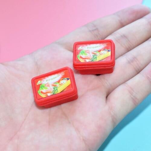 NEW 5PCS/Lot 1/6 Scale Dollhouse Miniature Cheese Box Simulation Resin Food for Blyth Barbies BJD Doll House Play Toys