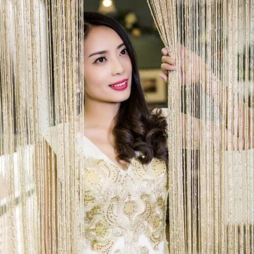 New Flat Silver Thread Tassel Wedding Curtains Decorative Curtains Separate Curtains Home Decoration