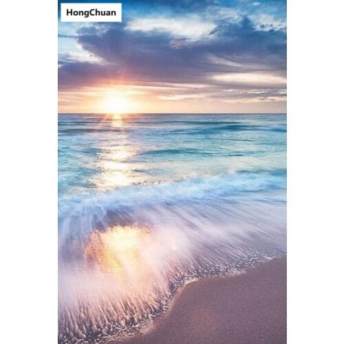 New Sea View 5D DIY Square/Round Diamond Painting Mosaic Cross Stitch Home Decoration Mural Christmas Gift New Year