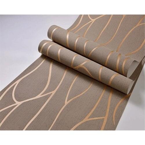 Beibehang wallpaper for walls 3 dModern minimalist curved stripe bedroom wallpaper papel de parede 3d wallpapers for living room