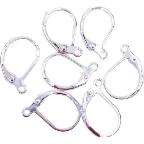 Wholesale 1000pcs 10x14mm Silver Plated French Leverback Earring Hooks Earwires Jewelry Findings Accessories Free Shipping EF002