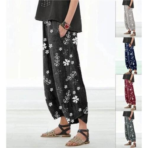 Medieval Renaissance Sexy Pirate Viking Costume Side Split Loose Beach Capris Band Trouser Harem Pants Yoga Casual Home Wear