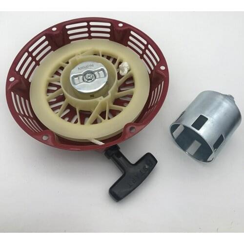 Pull Start Starter Recoil With Flange Cup Set For Honda Gx340 11Hp & Gx390 13Hp 188 Lawn Mower Generator Engine Spare Parts