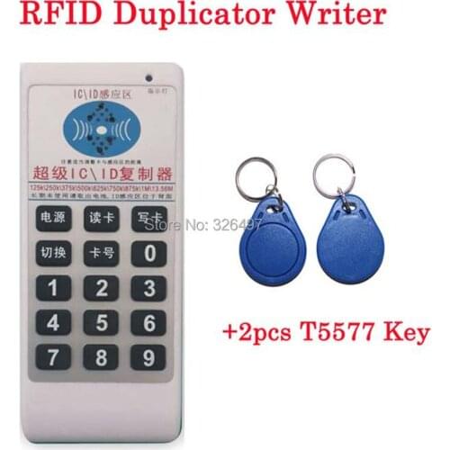 Rfid reader writer &copier programmer Handheld 125Khz 250 375 500 1mhz 13.56MHZ RFID Duplicator for access control &parking
