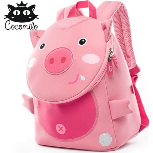 Cocomilo 3D School Backpack For Girls Boys Cartoon Elepant Pattern School Bag Kids Small Bag Children Backpacks Mochila Infantil