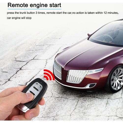 Smart Key PKE Passive Keyless Entry Car Alarm System engine start button Remote Engine Start Remote Open Close Car windows