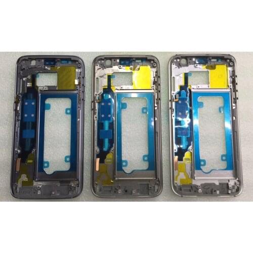 Middle Frame Mid Bezel Metal Frame Housing Chassis with Side Key Replacement Parts For Samsung Galaxy S7 G930 G930F
