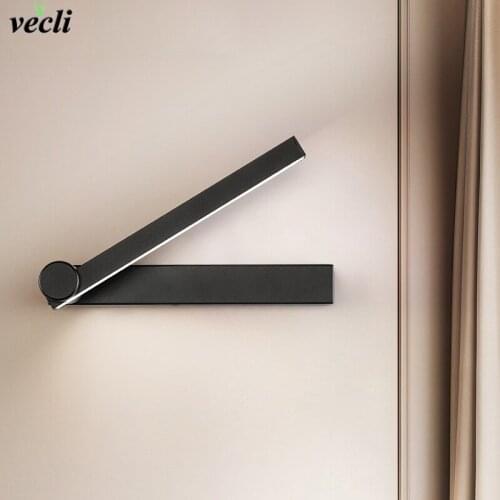 LED Wall Light personality bedroom bedside lamp Nordic modern minimalist creative stair aisle living room revolve wall lamp