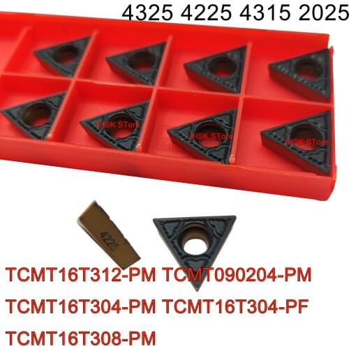TCMT16T312-PM TCMT090204-PM TCMT16T304-PM TCMT16T304-PF TCMT16T308-PM 4325 4225 4315 2025 CNC lathe carbide turning tool insert