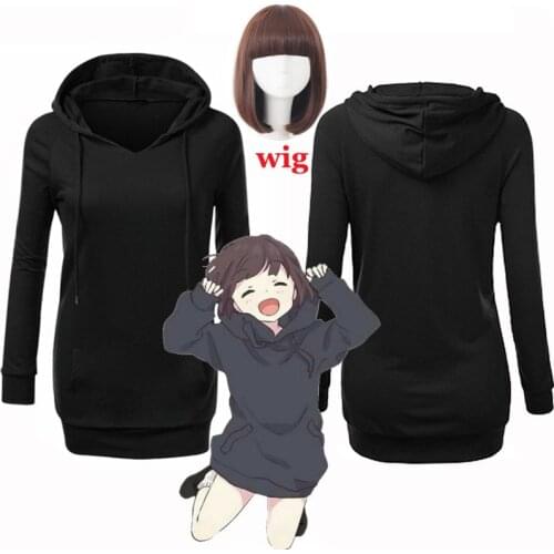 Anime Menhera Chan Cosplay Hoodies Women Anime Cute Casual Cotton Black Sweatshirts 100% Brand new & High quality Hoodies coat