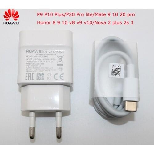 Huawei 9V2A charger QC2.0 Quick Fast Charge Adapter Type-C Cable For nova 3i 2i honor 8x p7 p8 p9 p10 lite mate 7 8 9 10 p9 P8