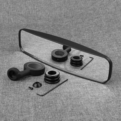 UTV 1.75" Wide Rear View Race Mirror For Round Roll Bar Arctic Cat Bobcat Can-Am Polaris RZR Honda Pioneer 1000 Rhinos 450 660