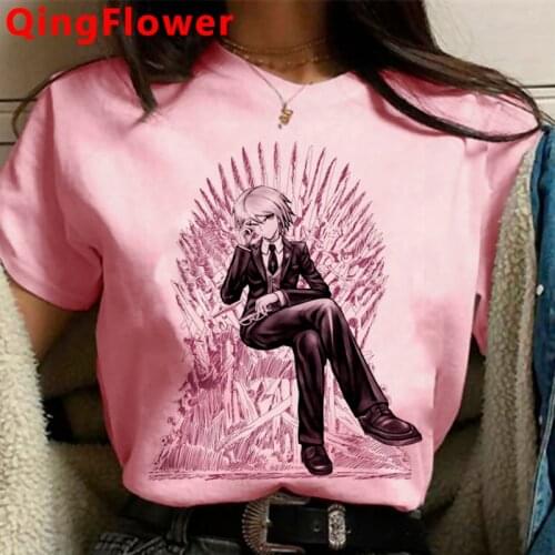 Ouma Kokichi Danganronpa Mikan Tsumiki Danganronpa V3 female aesthetic casual white t shirt harajuku kawaii clothes aesthetic