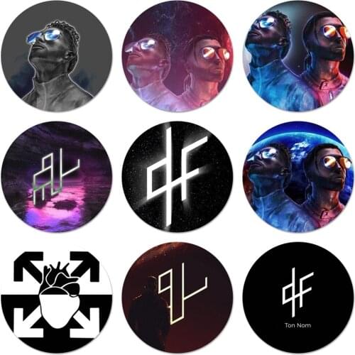 PNL QLF Rapper Icons Pins Badge Decoration Brooches Metal Badges For Clothes Backpack Decoration 58mm
