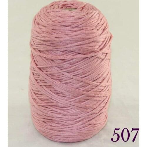 1X400g soft sell high quality 100% cotton hand woven Pink Rose cone 422-507