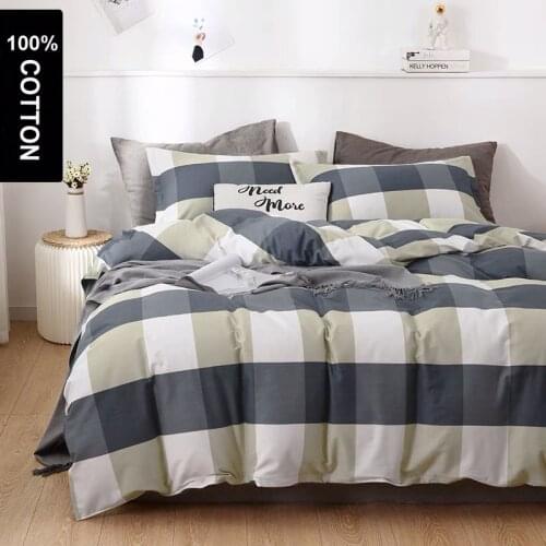 3pcs 4pcs Cotton Bedding Set Duvet Cover Flat Sheet Pillowcases Without Filler With Golden Embroidery Home Hotel Use
