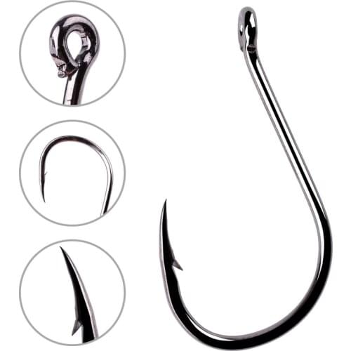 50pc / 20pc High Carbon Steel Fishing Hooks Set Barbed Single Circle Carp Hook Sea Fishinhook Fly Fishing Tackle Box Accessories