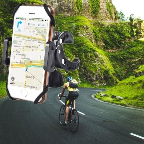 Bicycle Phone Clip Aluminum 360 Degree Bracket Bike Handlebar Holder Computer Stand Navigation Rack Cycling Moto Travel Support