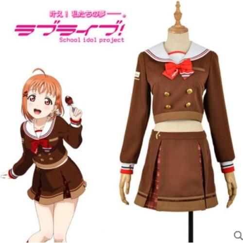 Cosplay Aqours Tsushima Yoshiko Anime LoveLive!Sunshine!! Cos Halloween Female daily Chocolate Valentines Day Cosplay Costume