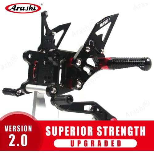 Arashi Adjustable Footrests For SUZUKI GSX-R1000 2017 2018 2019 CNC Foot Pegs Rider Footrest GSXR1000 GSXR 1000 GXSR1000 GXSR