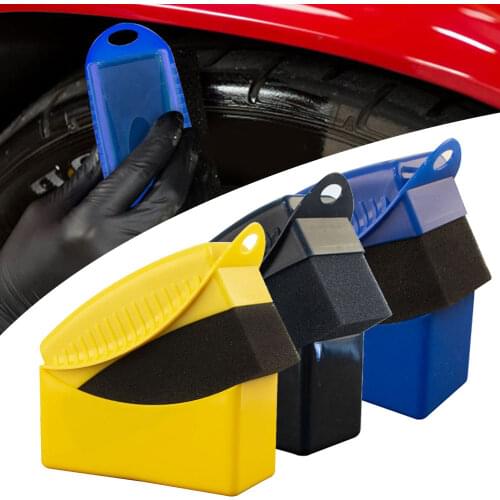 Car tires with lids,Tire Contour Dressing Applicator Pads polishing oiling sponge brush interior trim corners waxing sponge
