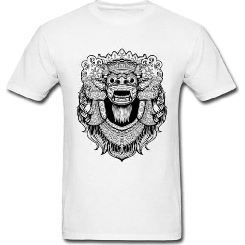 The Barong Drawing T Shirts For Adult Custom Boy Full Cotton Tee Shirt On Sale The Barong Unique Design Digital Printing T-Shirt