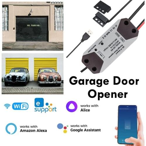 NEW WiFi Garage Door Opener Wireless Smart Shutter door Motor Controller Work With Ewelink Alexa Google Yandex Alice smartthings
