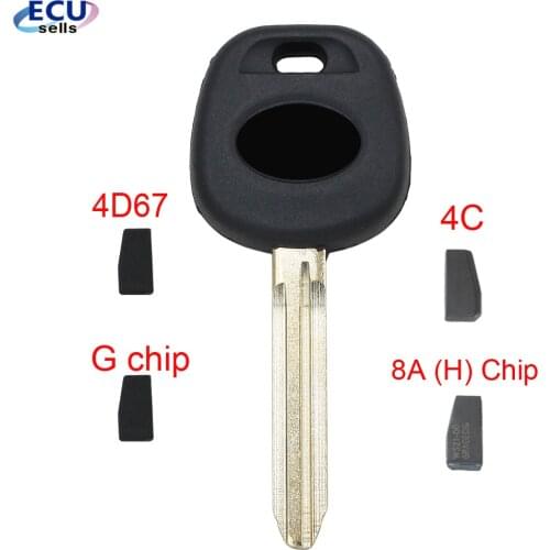 Transponder Key Fob Ignition With Chip 4D67/ ID4C / G Chip / H chip for TOYOTA Camry Avalon Uncut Blade