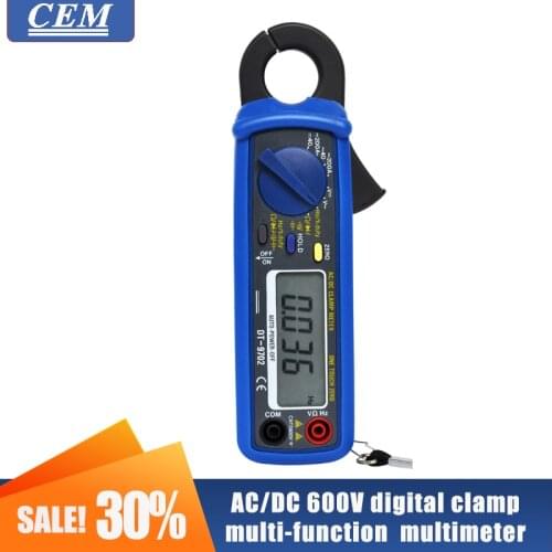 CEM DT-9702 AC/DC 600V digital clamp meter, multi-function ammeter, multimeter, overload protection resistance frequency test