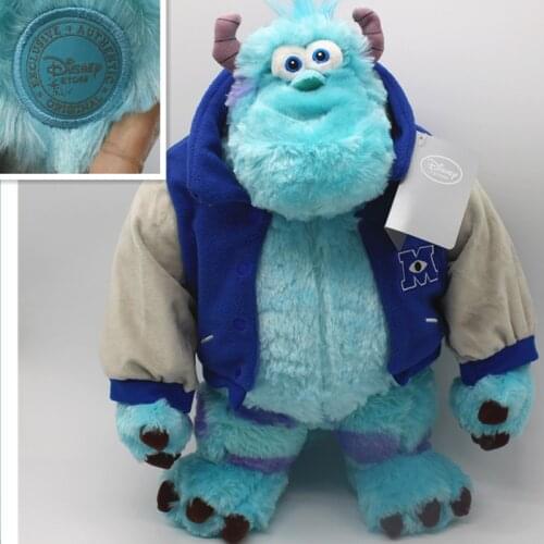 DISNEY Monsters Inc. James P. Sullivan Wearing a Coat Plush Stuffed Toys Sulley Animals Baby Kids Soft Toy For Children 43cm